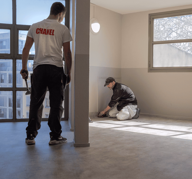 Travaux d'isolation thermique ITE réalisés par les équipes du Groupe Chanel