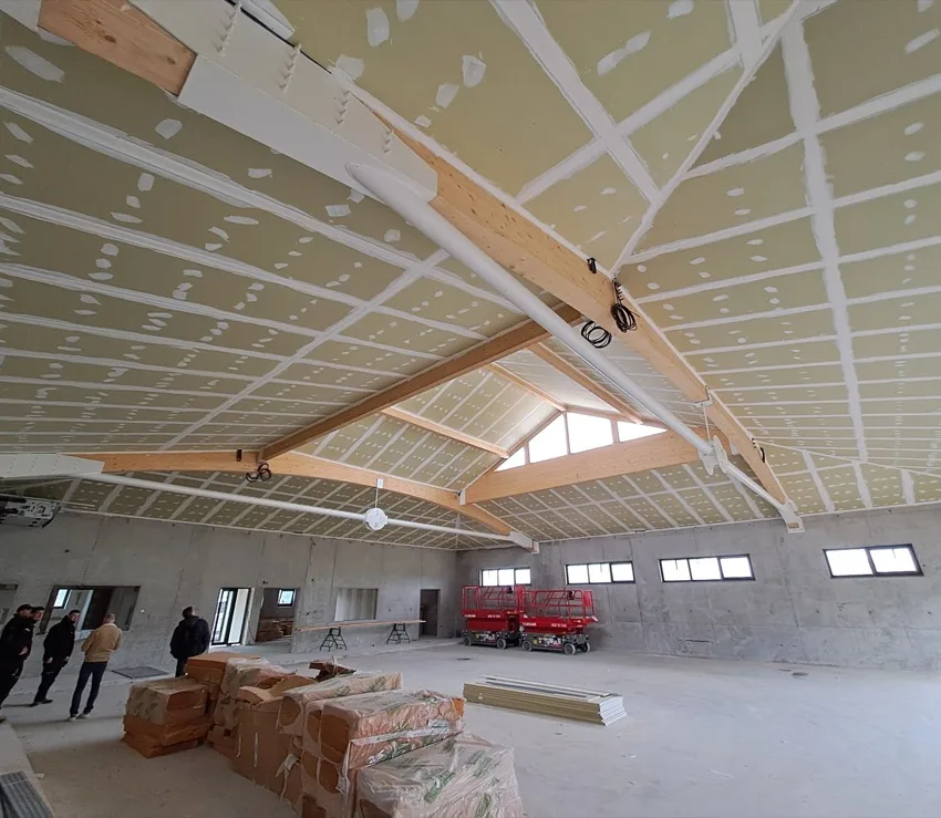 Travaux d'isolation phonique et thermique par doublage